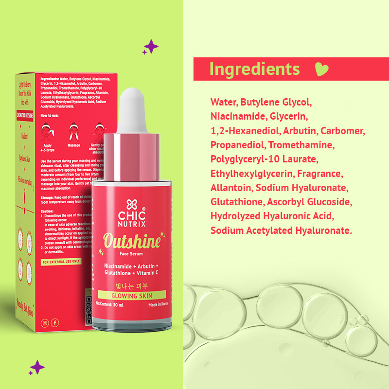 Buy Vitamin C Brightening Serum With Niacinamide & Glutathione Online